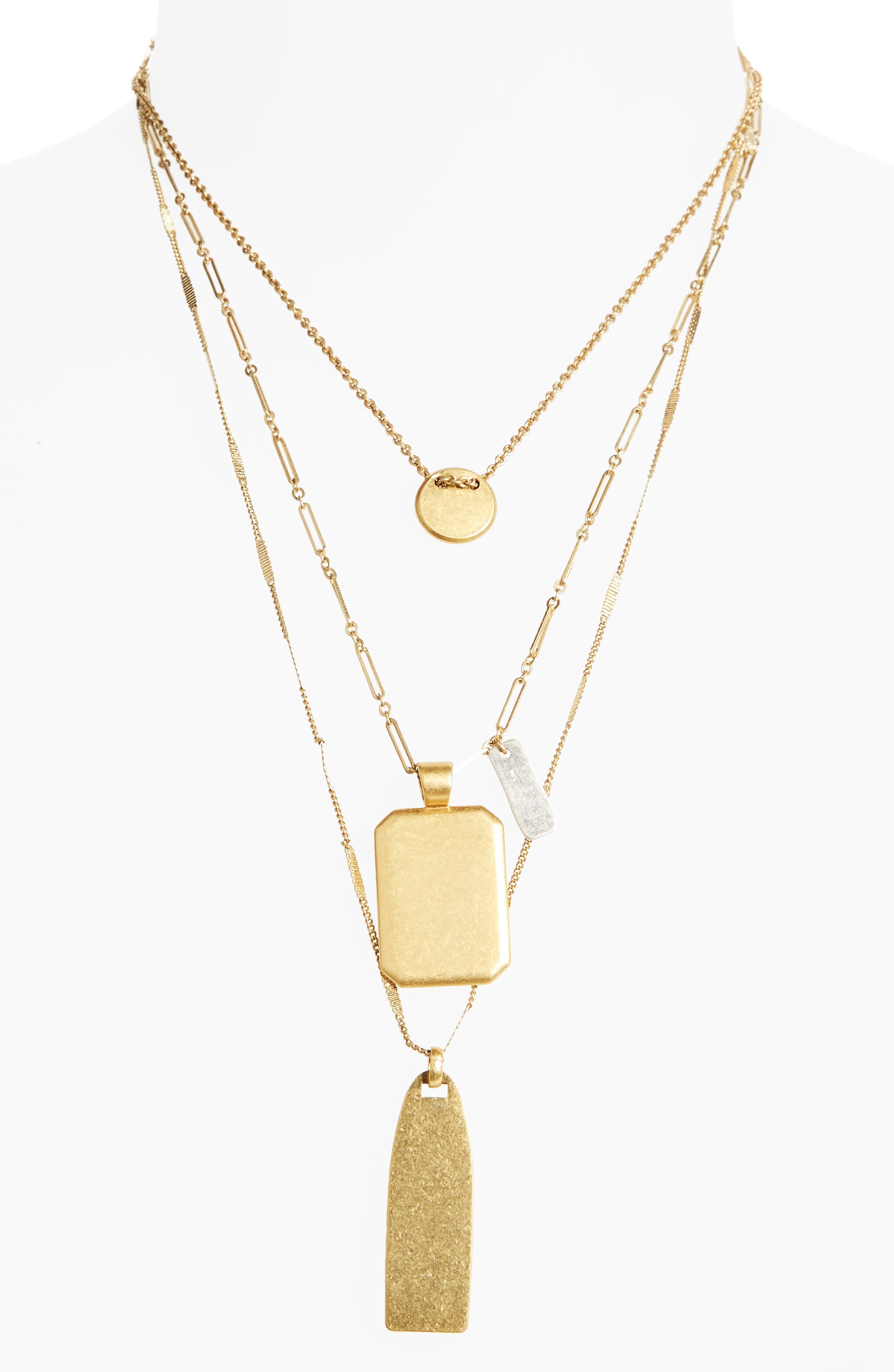 Madewell Treasure Pendant Necklace Set Nordstrom