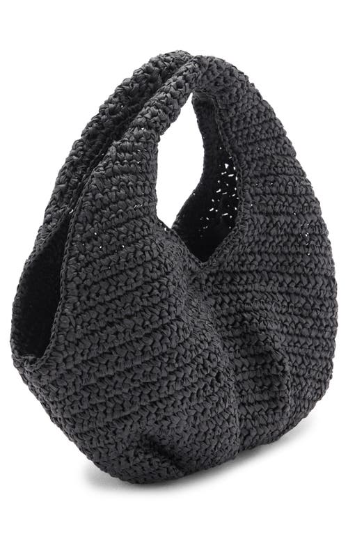 MANGO MANGO BRAIDED STRAW HANDBAG