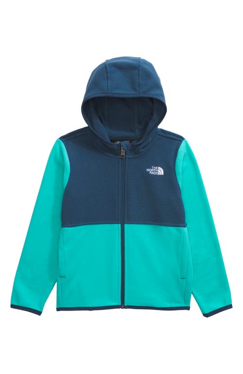 The North Face Kids' Glacier Full Zip Hoodie Geyser Aqua at Nordstrom,