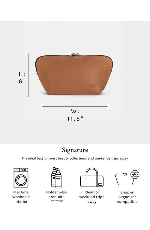 KUSSHI KUSSHI SIGNATURE LEATHER MAKEUP BAG 