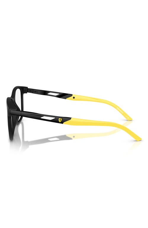 Scuderia Ferrari X 53mm Pillow Optical Glasses In Matte Black