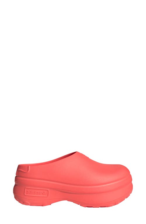 Shop Adidas Originals Adidas Adifom Stan Smith Platform Mule In Solar Red/red/glow Orange