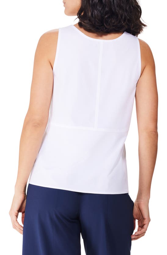 Nz Active By Nic+zoe Tech Stretch Seamed Performance Tank In Paper White