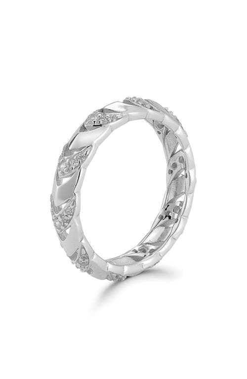 Chloe & Madison Chloe And Madison Cubic Zirconia Band Ring In Silver