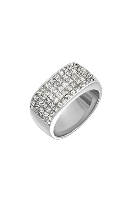 Bony Levy Liora 18k White Gold Princess Cut Diamond Band Ring