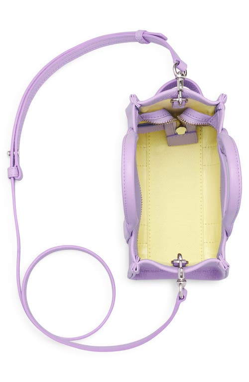 Shop Marc Jacobs The Leather Crossbody Tote Bag In Wisteria