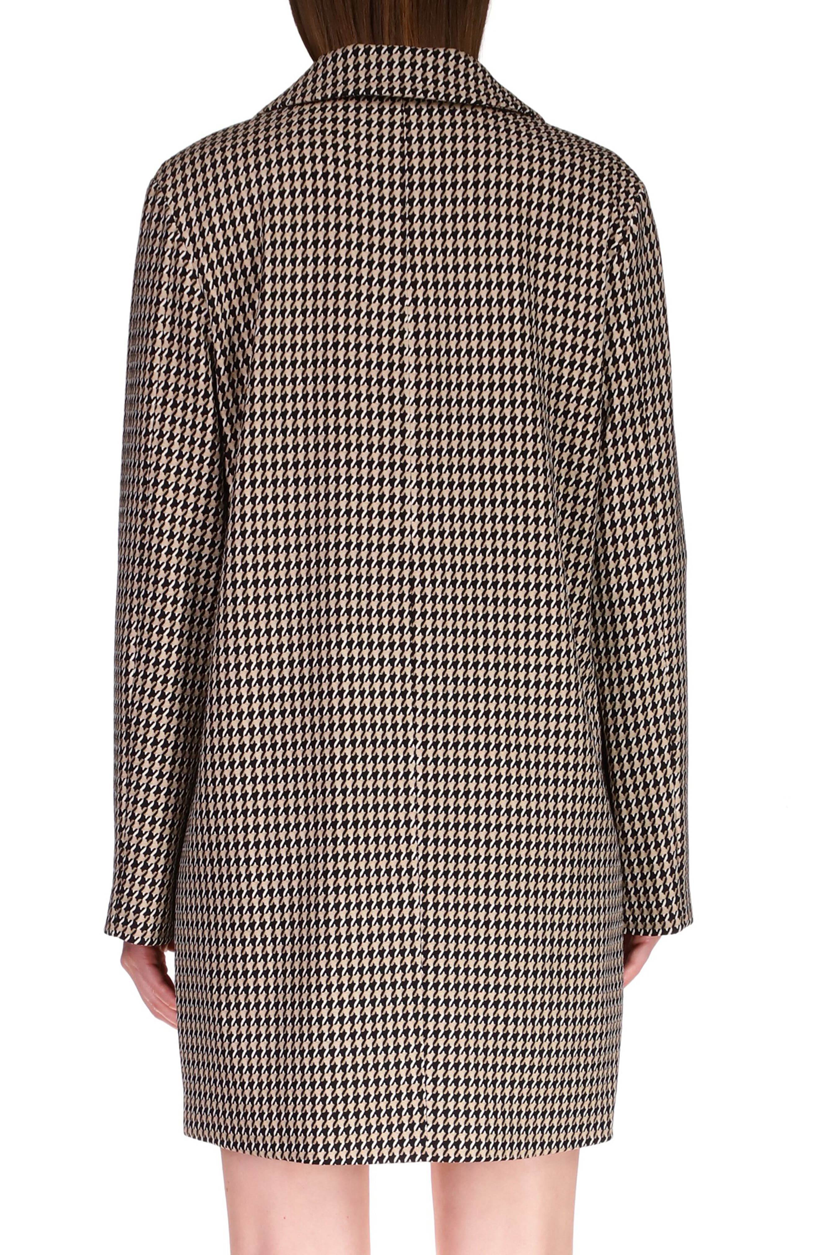 houndstooth dress coat