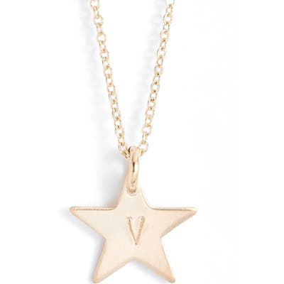 Nashelle 14K-Gold Fill Initial Mini Star Pendant Necklace