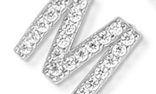 Glaze Jewelry Cz 'mama' Chain Slider Bracelet In Silver