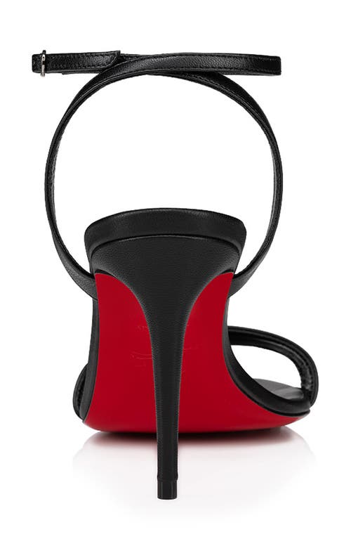 Shop Christian Louboutin Loubi Ankle Strap Sandal In Black