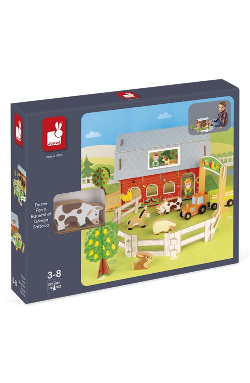 Janod Animal Farm Toy Set in Red at Nordstrom