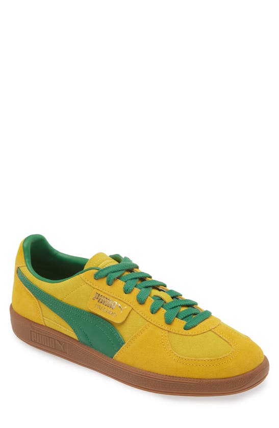 Shop Puma Palermo Sneaker In Pele Yellow-yellow-green