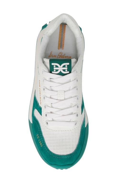 Shop Sam Edelman Layla Sneaker In Green/white