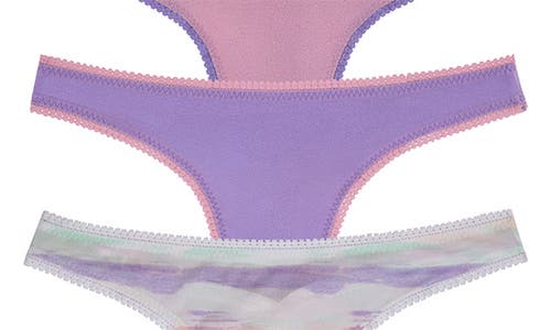 ON GOSSAMER ON GOSSAMER 3-PACK MESH THONGS 