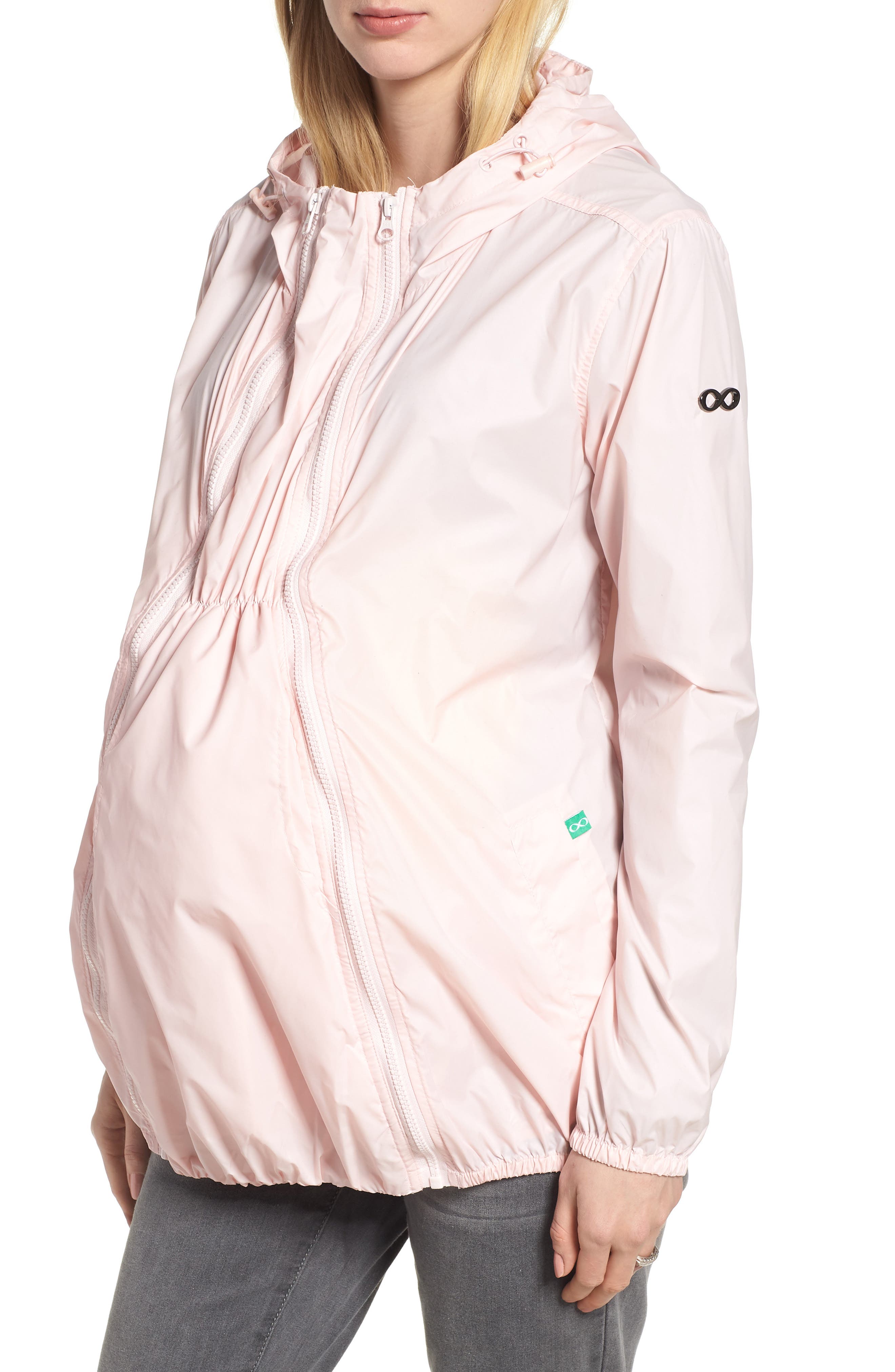 light pink rain coat