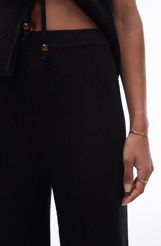 Shop Topshop Sweater Knit Pants In Black