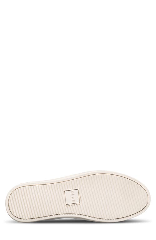 Clae Bradley California Sneaker In White/panama Leather