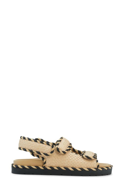 Shop Bottega Veneta Jack Slingback Sandal In Natural/black