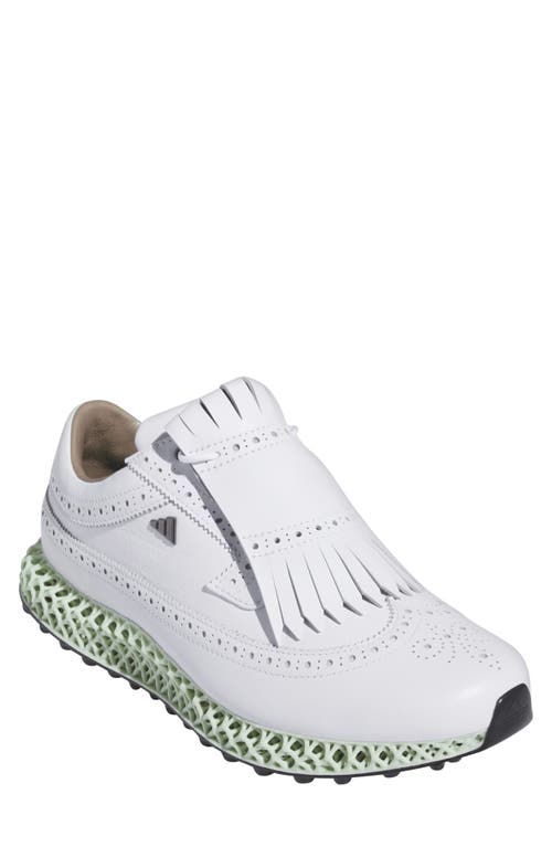 Adidas Golf Mc87 Adicross 4d Spikeless Golf Shoe In White/silver/black