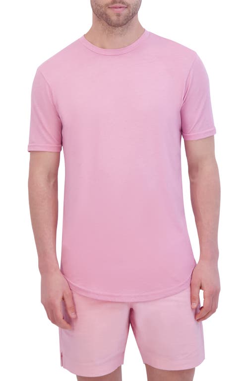 Goodlife Scallop Crewneck T-shirt In Candy Pink