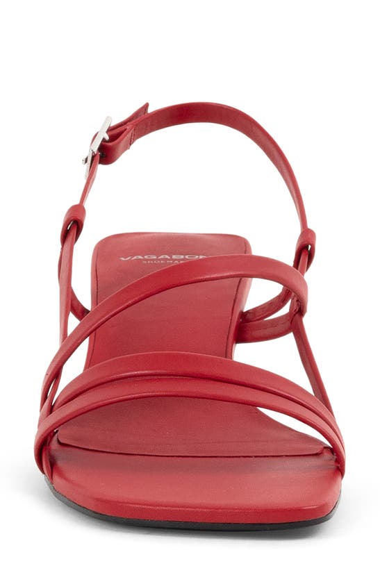 Shop Vagabond Shoemakers Jonna Slingback Kitten Heel Sandal In Bright Red