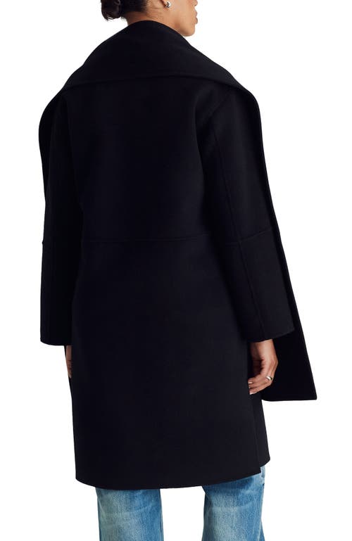 Shop Dawn Levy Claude Scarf Coat In Black