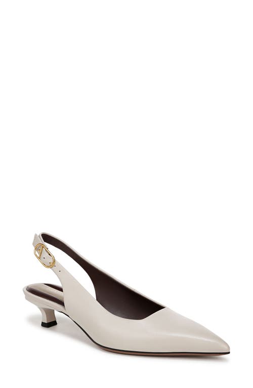 Franco Sarto Marlow Slingback Kitten Heel Pump in White 