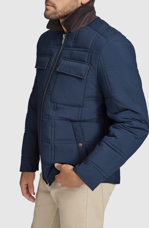 Shop Andrew Marc Hudson Quilted Jacket In Ink