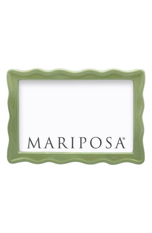Shop Mariposa Wavy Picture Frame In Green