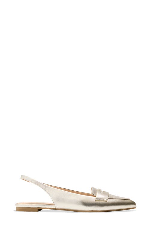 Shop Jack Rogers Pennie Slingback Flat In Platinum