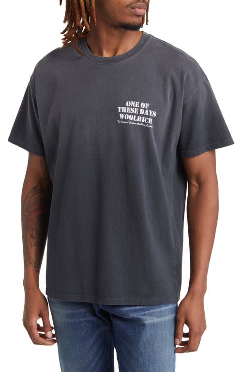 x Woolrich Original Outdoor Graphic T-Shirt in Black