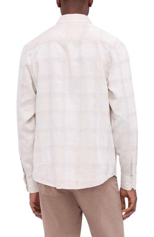 Bugatchi Julian Shaped Fit Plaid Button-up Shirt In Desert