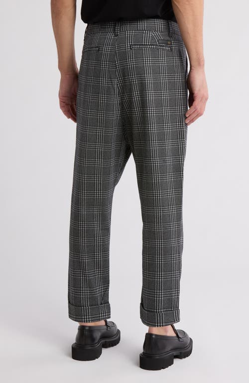 Ag Rutger Houndstooth Plaid Pants In Houndstooth Plaid Carbon Lead