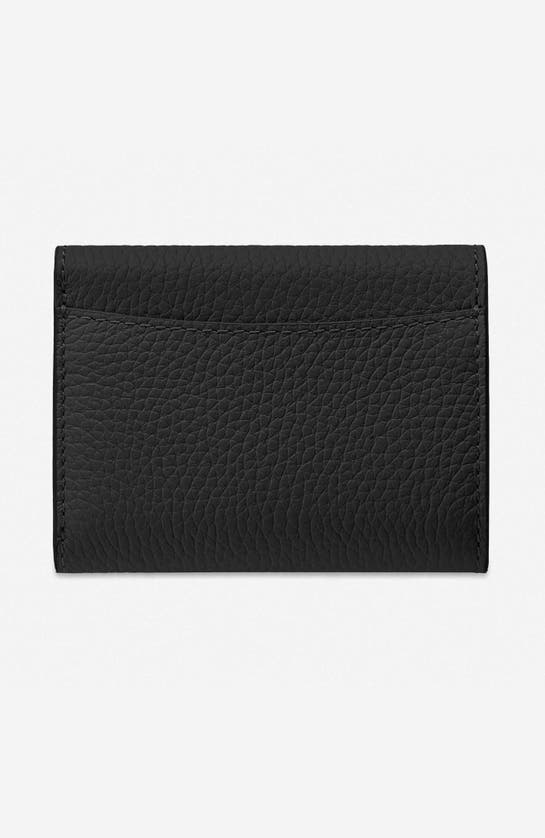 Shop Maison De Sabre Leather Trifold Wallet In Rouge Noir