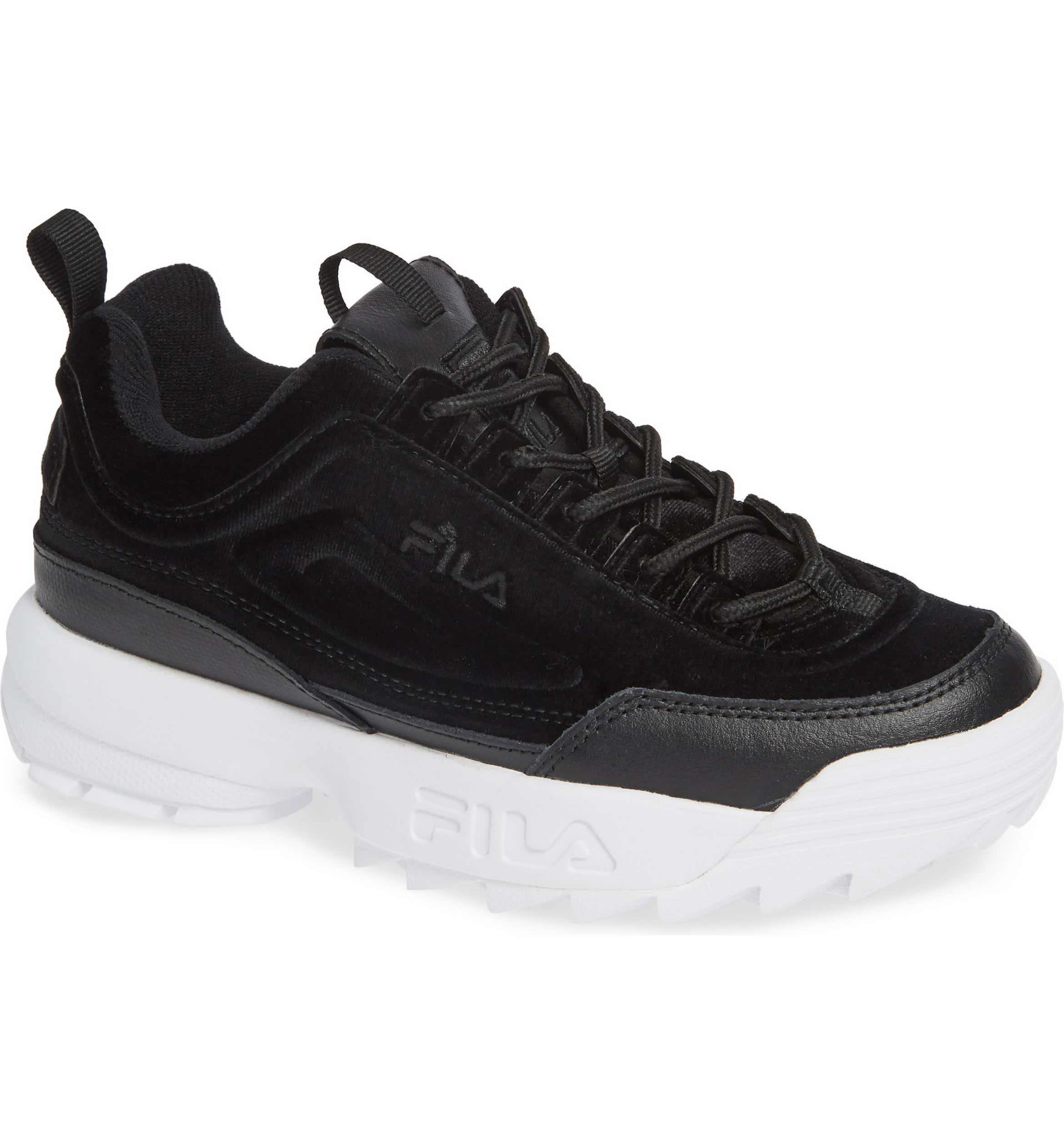 FILA Disruptor II Premium Velour Sneaker (Women) | Nordstrom