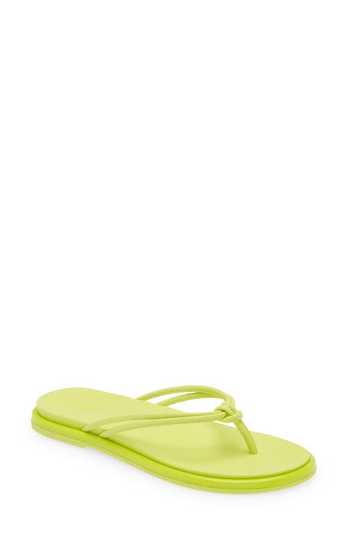 Shop Olukai Aka Flip Flop In Citron/citron