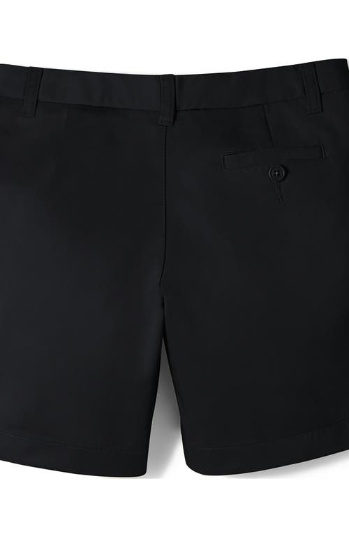 LANDS' END LANDS' END SCHOOL UNIFORM GIRLS PLUS PLAIN FRONT BLEND CHINO SHORTS