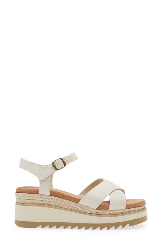 Shop Toms Gia Platform Wedge Sandal In Natural