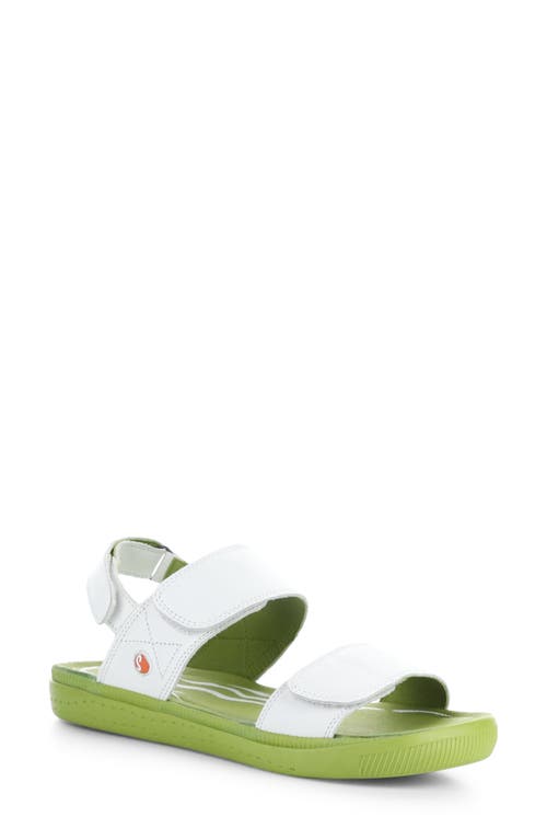 Indu Sandal in White Smooth