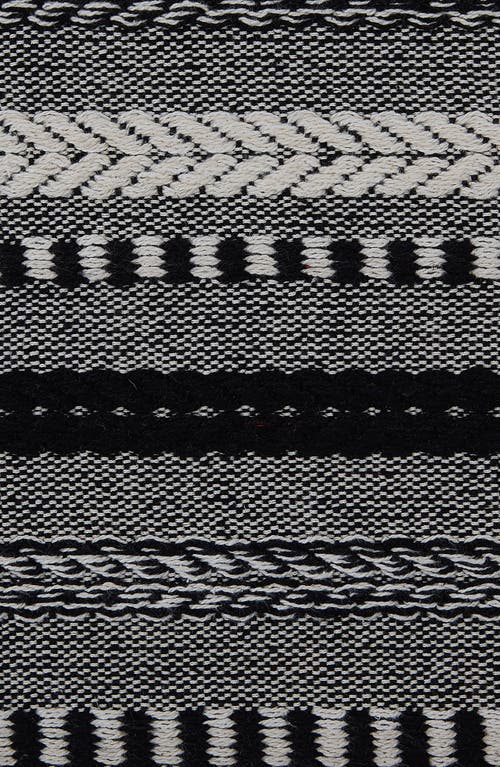 Design Imports Braided Stripe Table Runner In Black