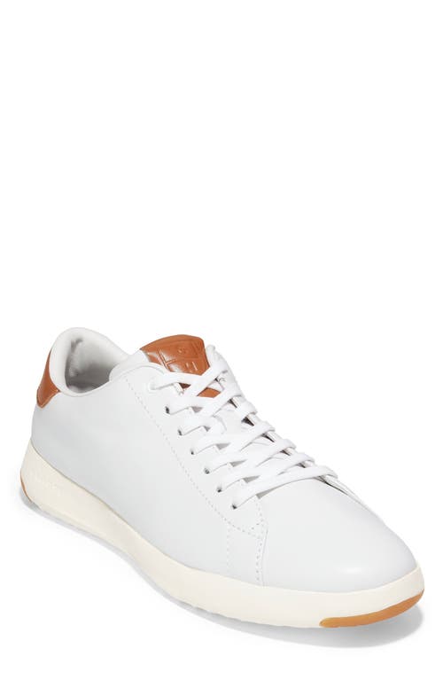 Cole Haan Grandpro Low Top Sneaker In White/british Tan