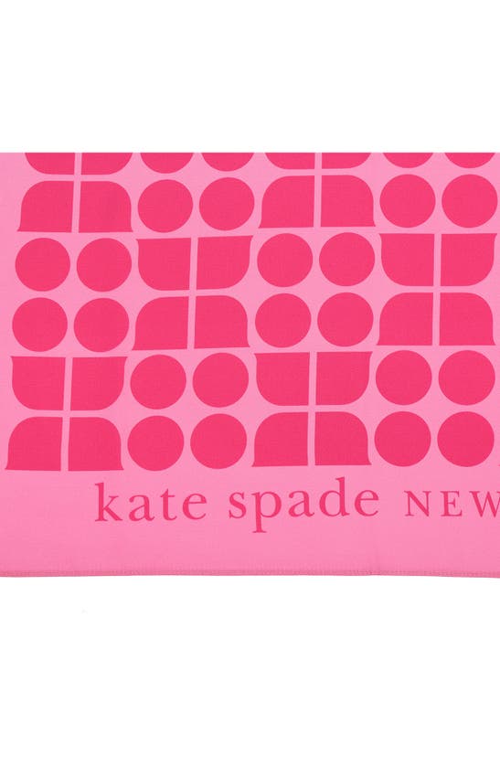 Shop Kate Spade Noel Silk Bandana Scarf In Vivid Snapdragon