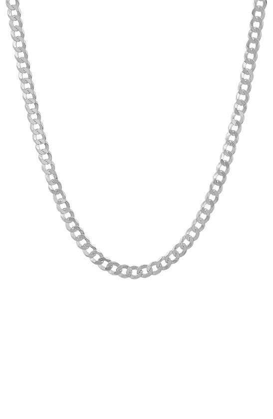 Hmy Jewelry Diamond Cut Chain Necklace In Silver