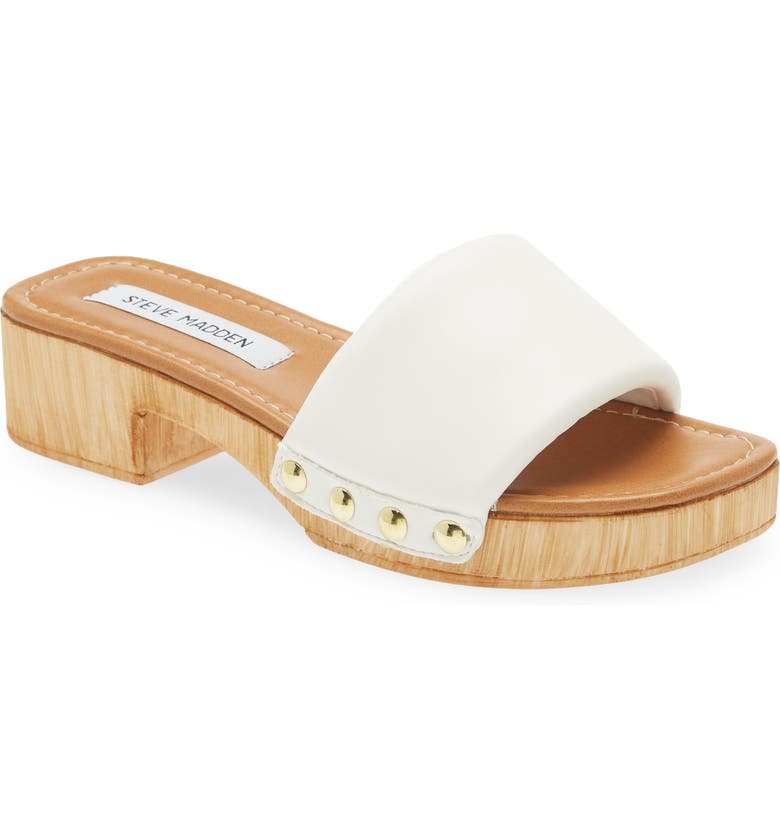 STEVE MADDEN Belong Platform Slide Sandal, Main, color, WHITE