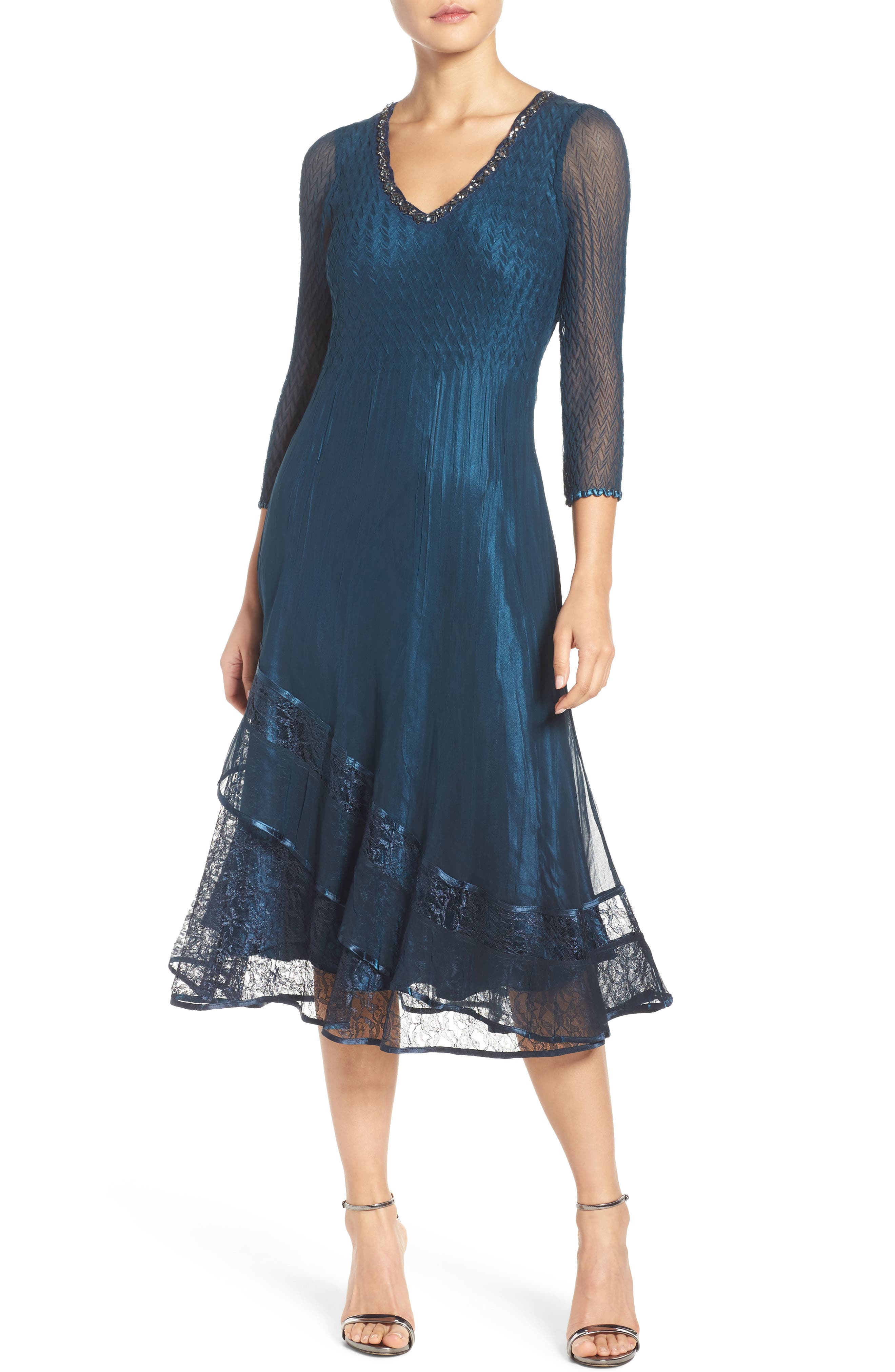 Komarov Embellished ALine Dress (Regular & Petite) Nordstrom
