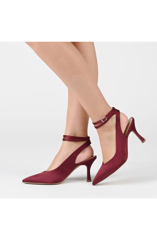 Journee Collection Marcella Pump In Wine