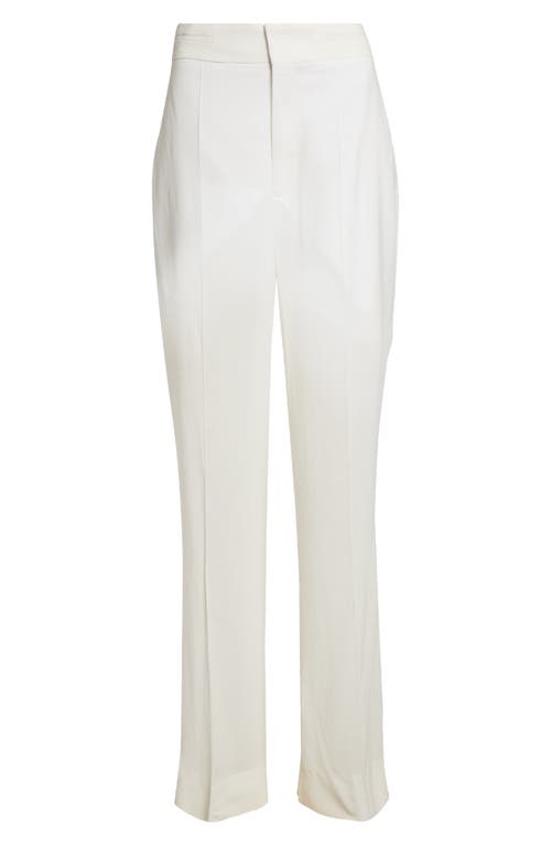 Pocket Detail Wide Leg Pants in White