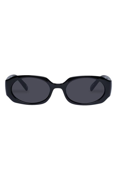Shebang Rectangular Sunglasses in Black