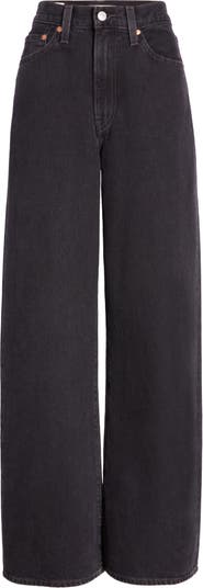  Levi's Women's Ribcage Wide Leg Jeans, Rosie Posie, Black, 24 :  Clothing, Shoes & Jewelry