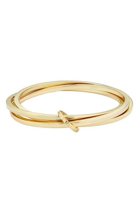 Shop Ted Baker London Huulia Bangle In Gold Tone